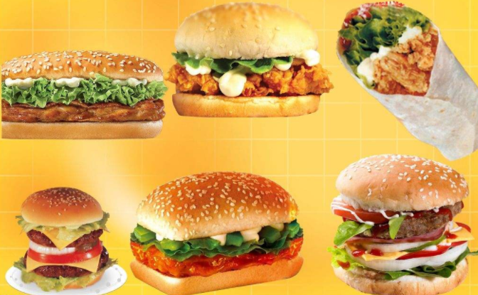 筷子夾漢堡廣告