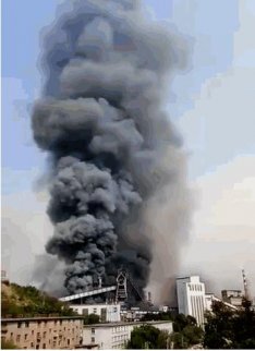 遼寧本溪本鋼板材煉鐵廠新一號高爐發生火情